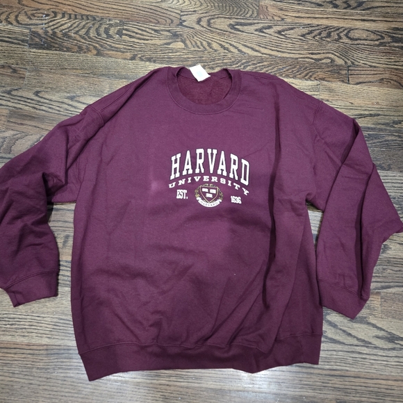 Harvard Other - Vintage Harvard Sweatshirt Mens Unisex XL Crewneck Pullover Collegiate Maroon‎